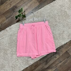 Old Navy Medium Hot Pink High Waisted Drawstring Pull-On Loungewear Sweat Shorts